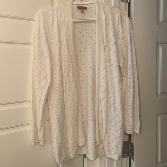 Vince Camuto White Cardigan - Picture 2 of 3